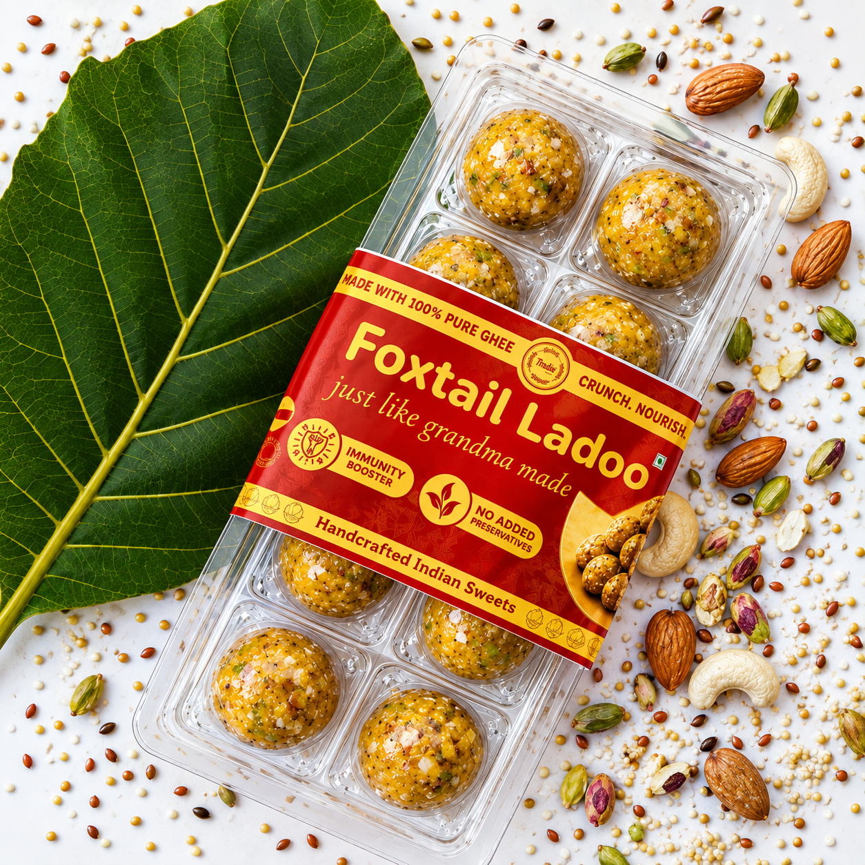 Foxtail Laddu with jaggery  - Image 1