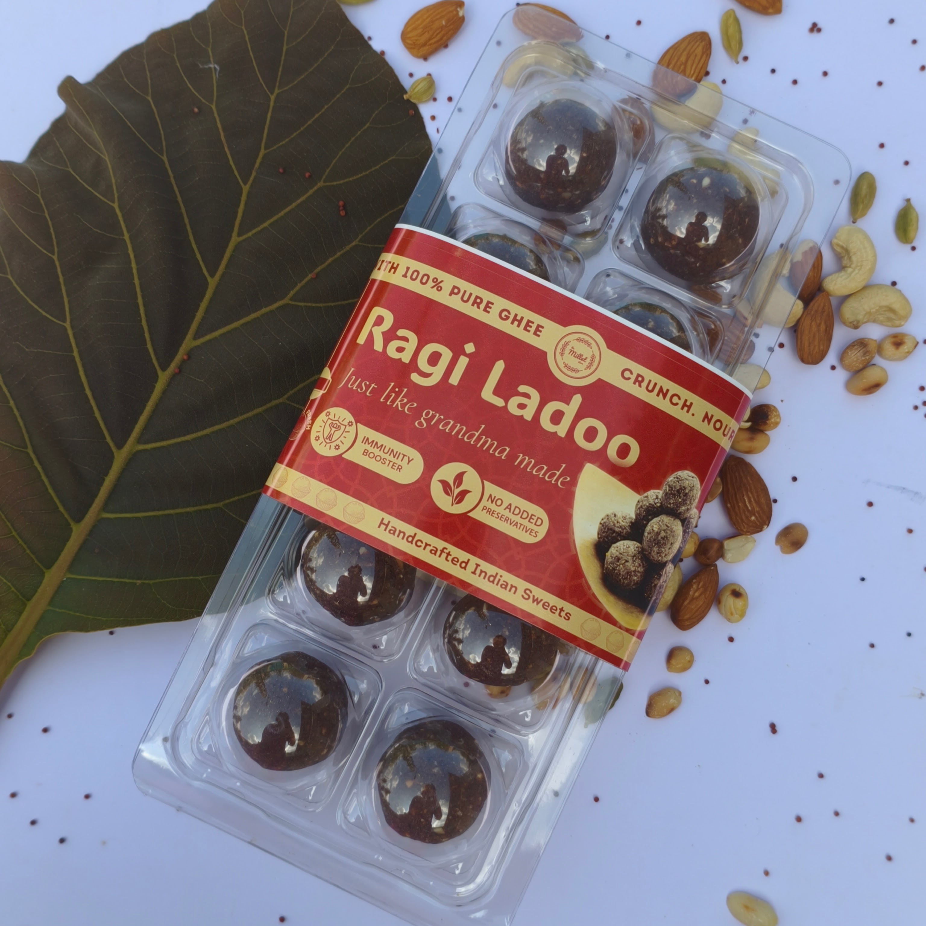 Ragi Laddu with jaggery 