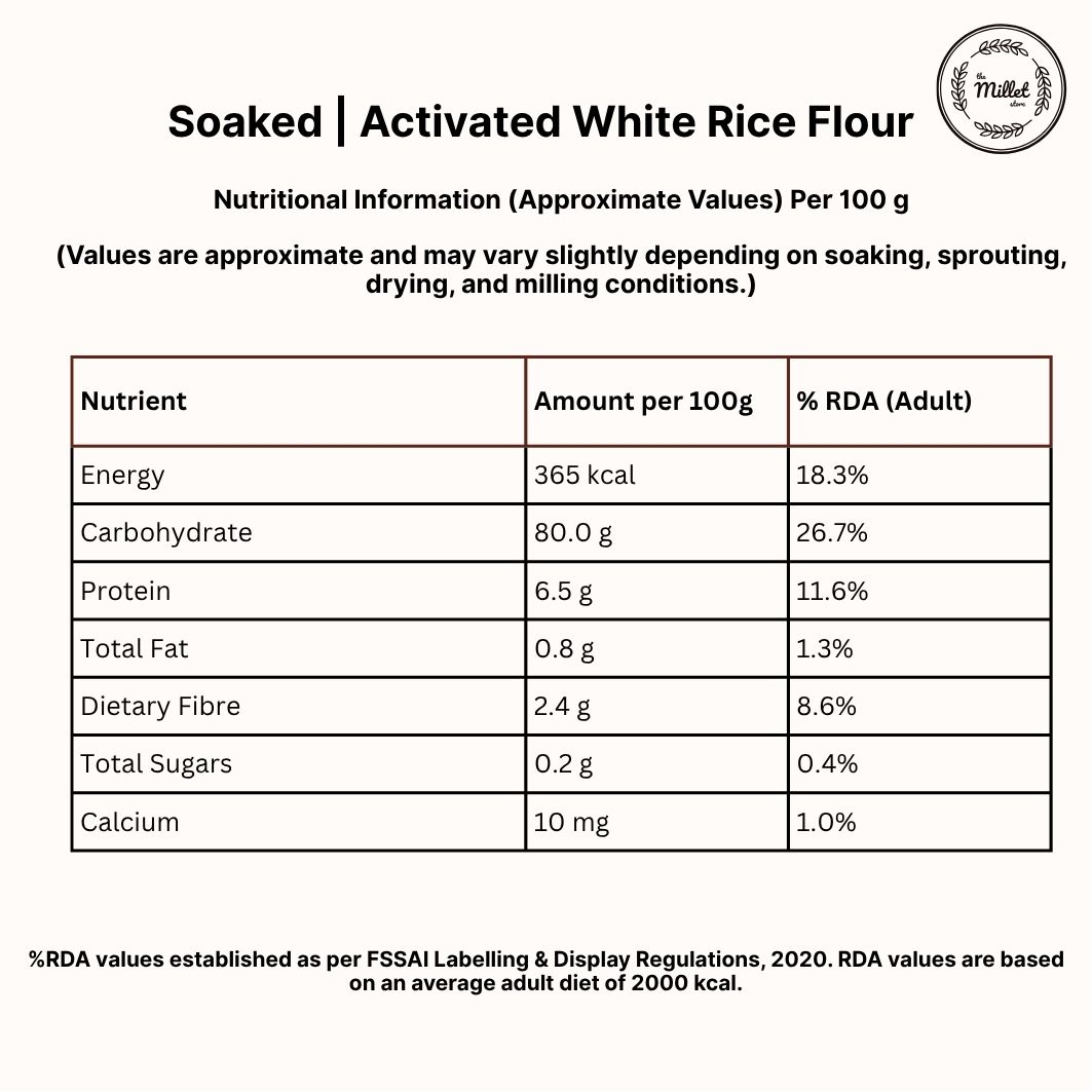 Soaked | Activated White Rice Flour  - Image 4