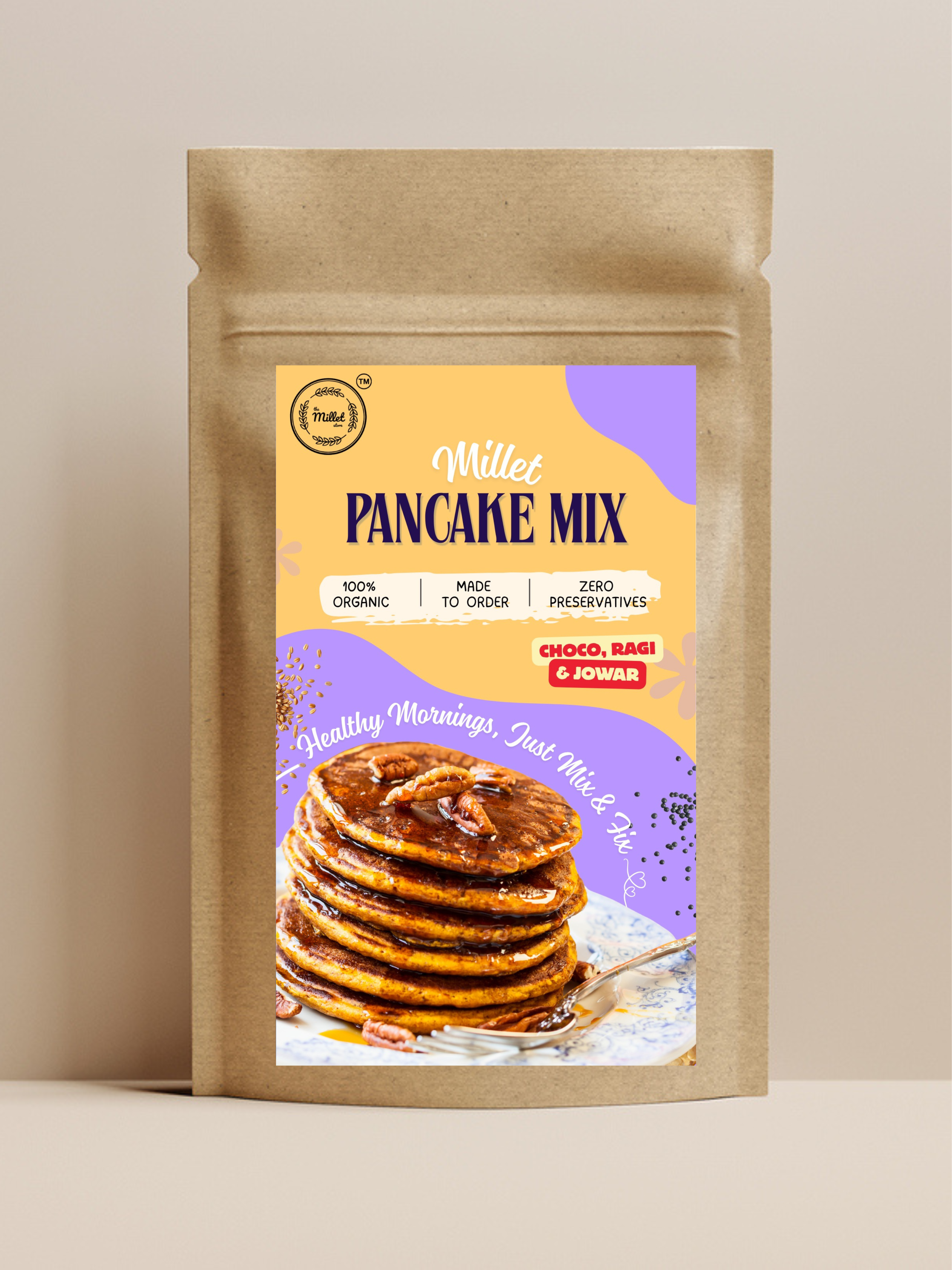 Choco Ragi & Jowar Pancake | 2+years - Image 1
