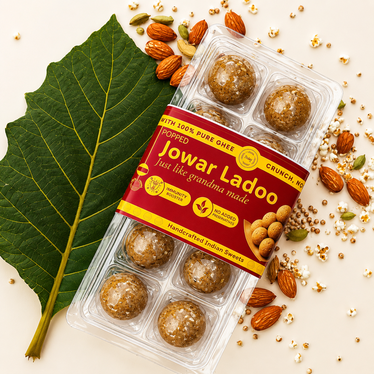 Popped Jowar Laddu